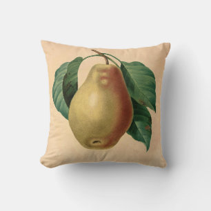 Coussin Illustration botanique de poires