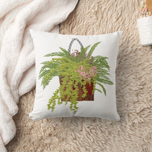 Coussin Illustration botanique d'une plante grimpante de l (Couverture)