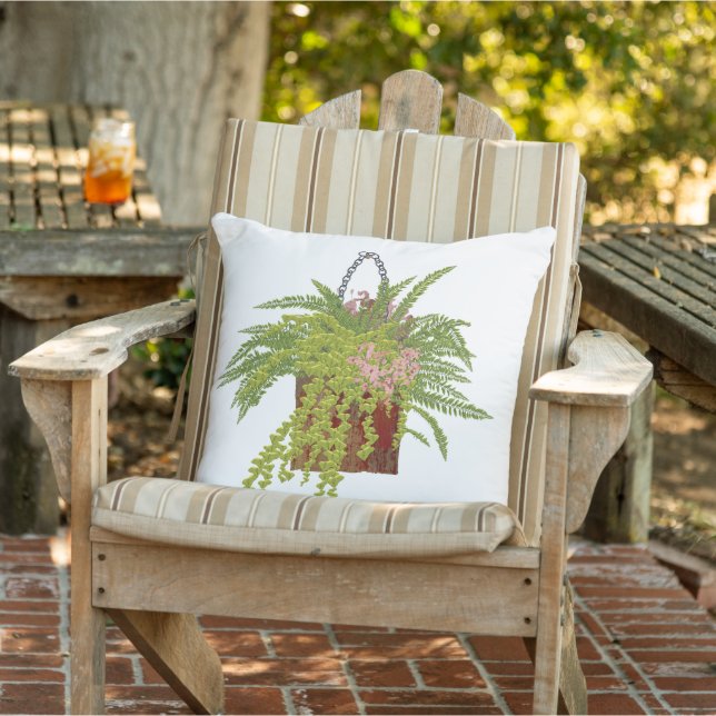 Coussin Illustration botanique d'une plante grimpante de l (Chaise)