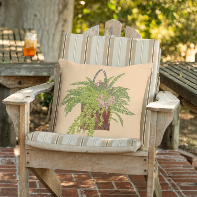 Coussin Illustration botanique d'une plante grimpante de l (Chaise)