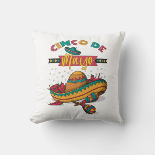 Coussin Illustration Cinco De Mayo, 1/2