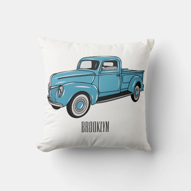 Coussin Illustration classique de la caricature pour camio (Recto)