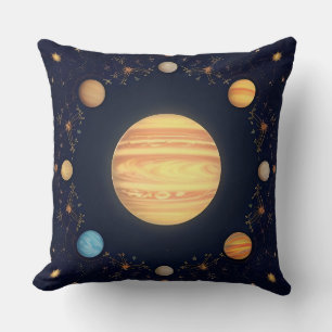 Coussin Illustration colorée de l'espace