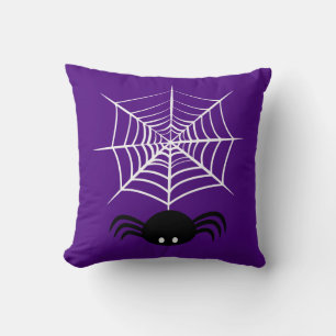 Coussin Illustration d'araignée d'Halloween effrayante