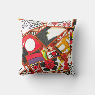 Coussin Illustration de cartes japonaises (Diverses)