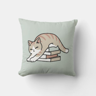 Coussin Illustration de chat Lover - Curled Up & Cosy