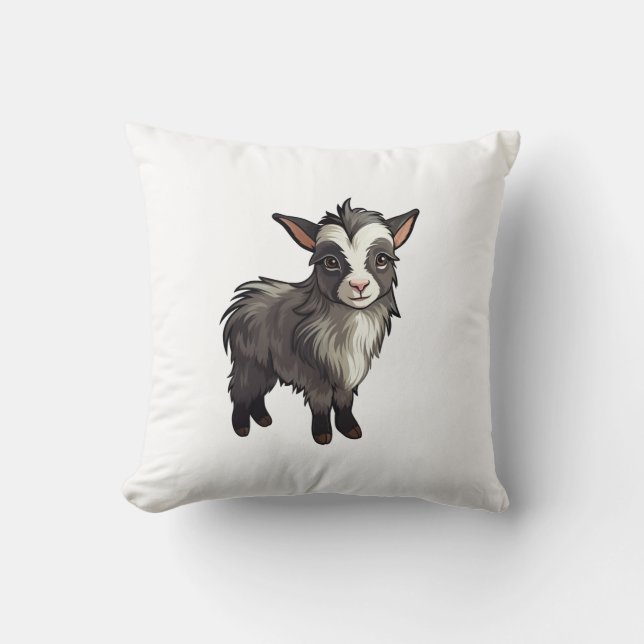 Coussin Illustration de chèvre (Recto)