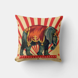 Coussin Illustration de cirque vintage Art Antique