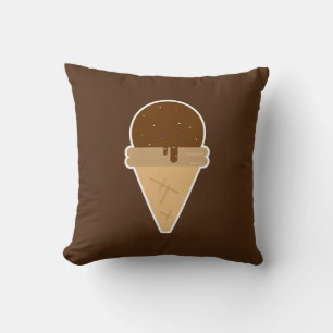 Coussin Illustration de clipart plat de glace