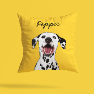 Coussin Illustration de dalmatien de dessin animé moderne