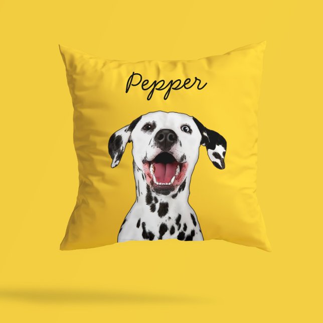 Coussin Illustration de dalmatien de dessin animé moderne  (Créateur téléchargé)
