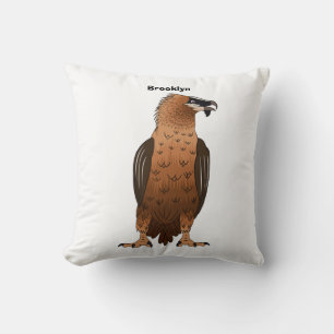Coussin Illustration de dessin animé autour du vautour