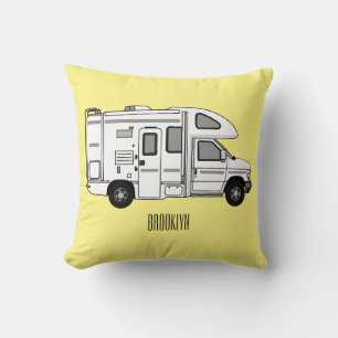 Coussin Illustration de dessin animé Campervan