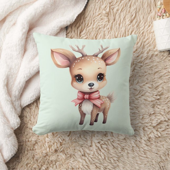 Coussin Illustration de dessin animé de cerfs de bébés mig (Couverture)