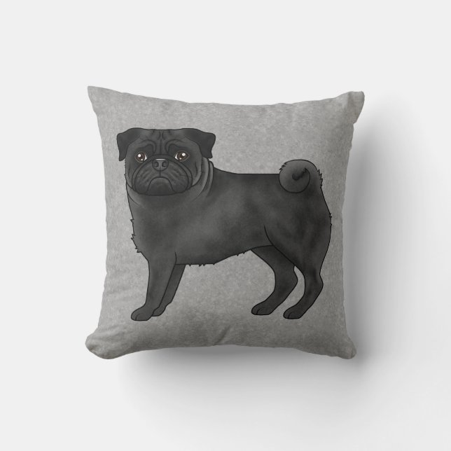 Coussin Illustration de dessin animé mignon de chien Carli (Recto)