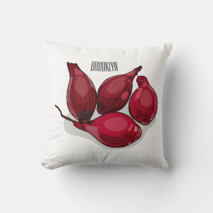 Coussin Illustration de dessin animé Shallot