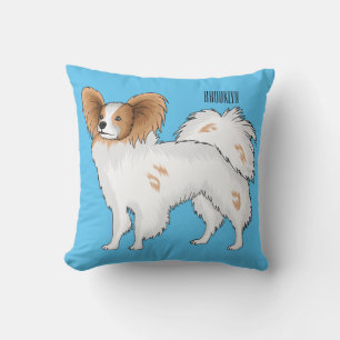 Coussin Illustration de dessin pour chien de Papillon