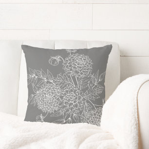 Coussin Illustration de fleur délicate