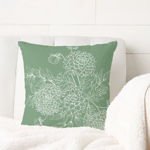 Coussin Illustration de fleur délicate