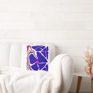 Coussin Illustration de fleurs œuvre d'art