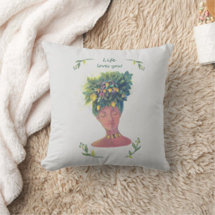 Coussin Illustration de fruits de Saint Valentin