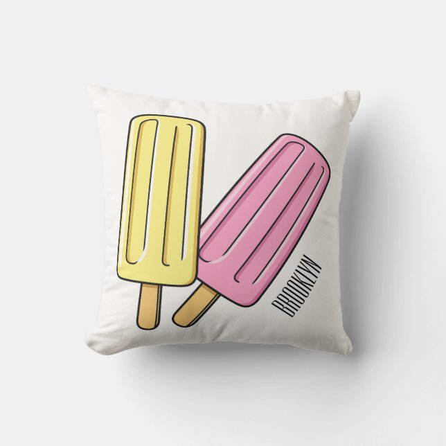 Coussin Illustration de Ice pop (Recto)