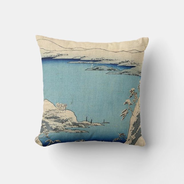 Coussin Illustration de Japonais de Milou (Recto)