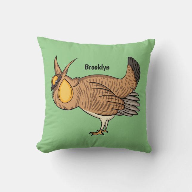 Coussin Illustration de la bande dessinée de poulet de pra (Recto)