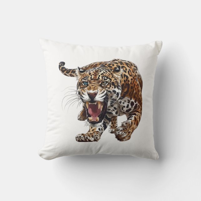 Coussin Illustration de la jungle sauvage de la ruche (Recto)