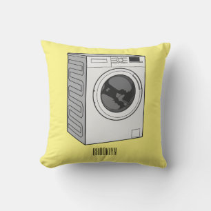 Coussin Illustration de la machine à laver