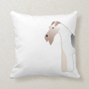 Coussin Illustration de la race de chien de Terrier Fox de