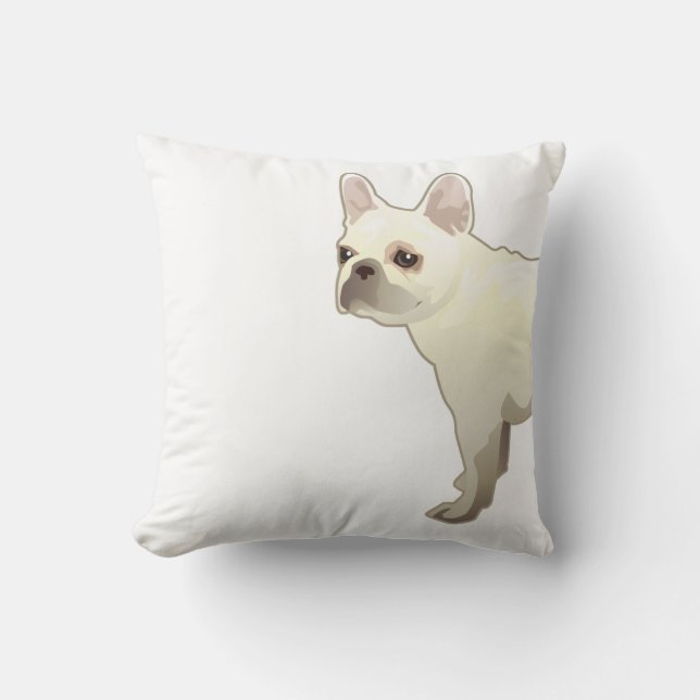 Coussin Illustration de la race française de chien taureau (Recto)