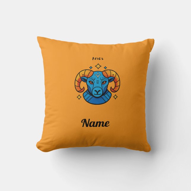 Coussin Illustration de la Signe du zodiaque Bélier dans l (Recto)