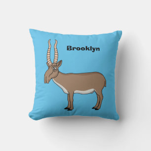 Coussin Illustration de l'antilope de Saiga