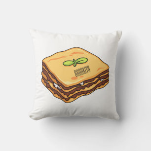 Coussin Illustration de Lasagna