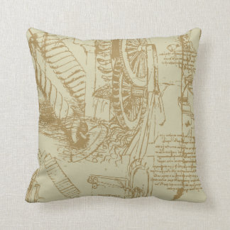 Coussin Illustration de Leonardo da Vinci