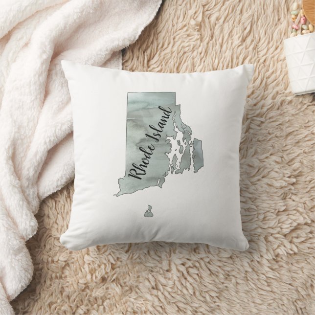 Coussin Illustration de l'État de Rhode Island (Couverture)