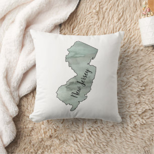 Coussin Illustration de l'état du New Jersey