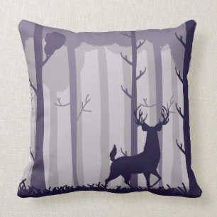 Coussin Illustration de mâle de forêt
