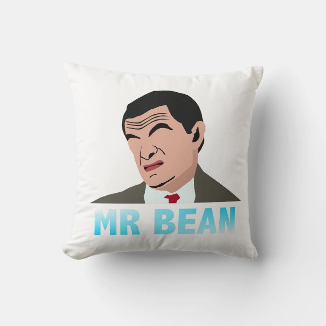 Coussin illustration de Monsieur Bean (Recto)
