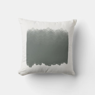 Coussin Illustration de montagnes forestières à l'aquarell