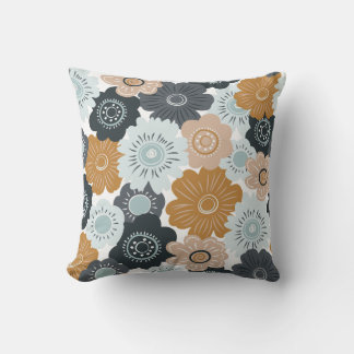 Coussin Illustration de motif botanique sage boho