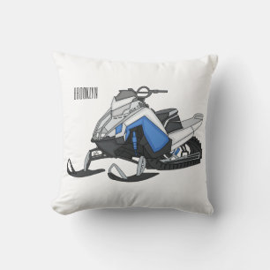 Coussin Illustration de motoneige