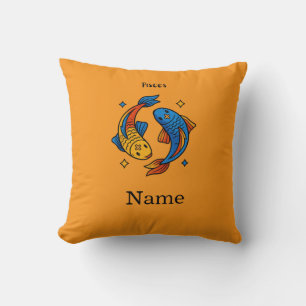 Coussin Illustration de poisson de dessin animé du signe z