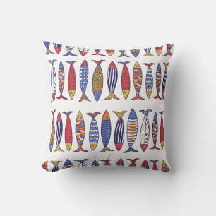 Coussin Illustration de poisson mignon : Enfants Arrière -