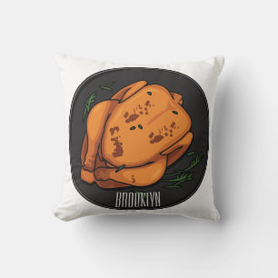 Coussin Illustration de poulet rôti
