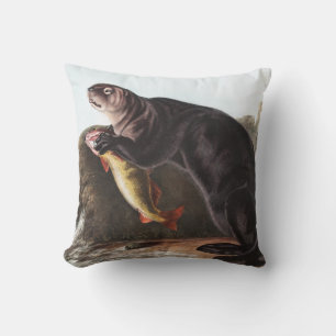 Coussin Illustration de Sea Otter (Marina Enhydra)