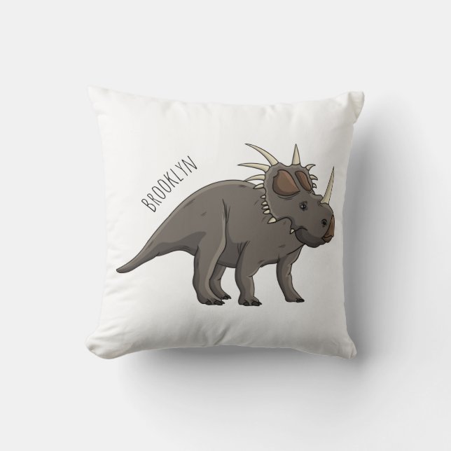 Coussin Illustration de Styracosaurus (Recto)