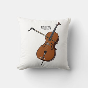 Coussin Illustration de violoncelle