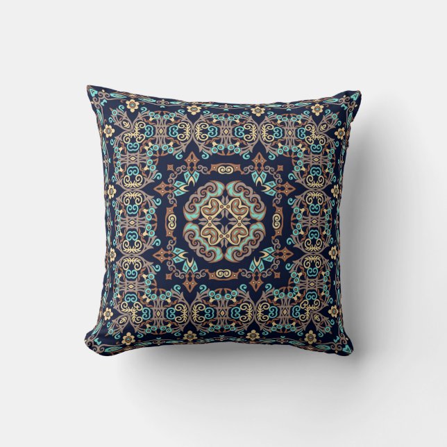 Coussin Illustration décorative ethnique abstraite (Recto)